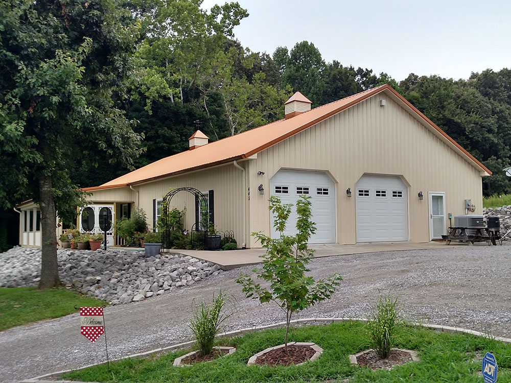 Residential Post-Frame Construction | Barndominium | Post-Frame Home with Screen Porch | Kentucky | Tennessee | Illinois | Indiana